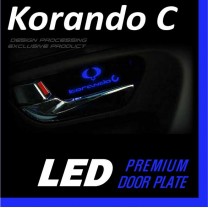 [DXSOAUTO] SsangYong Korando C- LED Premium Door Plate Set 