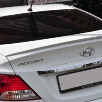 Лип-спойлер на крышку багажника (УРЕТАН) - Hyundai New Accent (MIJOOCAR)