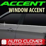 [AUTO CLOVER] Hyundai New Accent - Window Accent Chrome Molding Set (B230)