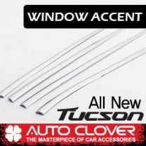 [AUTO CLOVER] Hyundai Tucson TL - Window Accent Chrome Molding Set (B248)