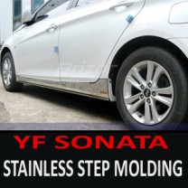 [KUMCHANG] Hyundai YF Sonata - Stainless Steel Side Skirt Molding Set