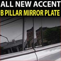 [RACETECH] Hyundai New Accent - Glass B Pillar Mirror Plate Set