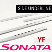 [KYOUNG DONG] Hyundai YF Sonata - Chrome Side Under Line Molding Set (D-032)