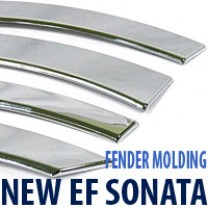 [AUTO CLOVER] Hyundai New EF Sonata - Fender Chrome Molding Set (A345)