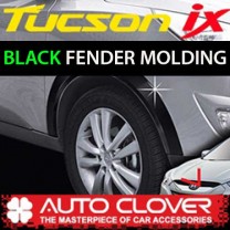 [AUTO CLOVER] Hyundai Tucson iX - Fender Black Molding Set (A571)