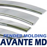 [AUTO CLOVER] Hyundai Avante MD - Fender Chrome Molding Set (C203)