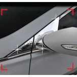 Молдинг крепления зеркал B434 (ХРОМ) - Hyundai YF Sonata (AUTO CLOVER)