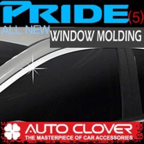 [AUTO CLOVER] KIA All New Pride Hatchback - Window Chrome Molding Set (C126)
