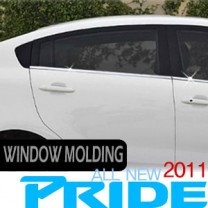 [KYOUNG DONG] KIA All New Pride - Window Chrome Molding Set (K-240)