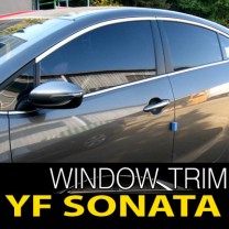 [KUMCHANG] Hyundai YF Sonata - Stainless Window Trim Arc Molding 6PCS