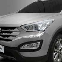 [AUTO CLOVER] Hyundai Santa Fe DM - Front & Rear Bumper Chrome Molding Set (C336)