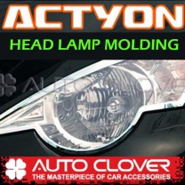[AUTO CLOVER] SsangYong Actyon / Actyon Sports - Head Lamp Chrome Molding Set (A765)