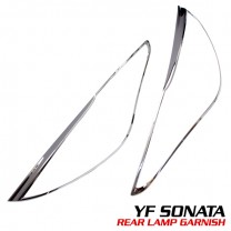 Молдинг передних фонарей B629 (ХРОМ) - Hyundai YF Sonata (AUTO CLOVER)