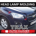 [AUTO CLOVER] Chevrolet Trax - Head Lamp Chrome Molding Set (C484)