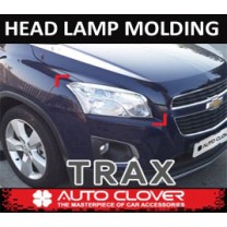 [AUTO CLOVER] Chevrolet Trax - Head Lamp Chrome Molding Set (C484)