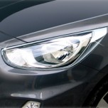 Молдинг передних фонарей K-958 (ХРОМ) - Hyundai New Accent Wit (KYUNG DONG)
