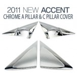 [KYUNG DONG] Hyundai New Accent - A & C Pillar Chrome Molding Set (K-038)