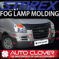 [AUTO CLOVER] Hyundai New Starex - Fog Lamp Chrome Molding Set (A774)