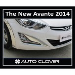 [AUTO CLOVER] Hyundai The New Avante MD - Fog Lamp and Rear Reflector Chrome Molding Set (C498)