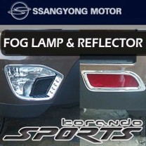 [SSANGYONG] SsangYong Korando Sports - Fog Lamp & Reflector Chrome Molding Set 