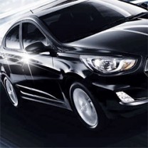 Молдинг ручек дверей B819 (ХРОМ) смарт-ключ - Hyundai New Accent (AUTO CLOVER)