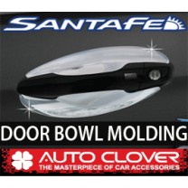[AUTO CLOVER] Hyundai Santa Fe DM - Door Bowl Chrome Molding Set (C062)