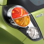 Молдинг задних фонарей A734 (ХРОМ) - Chevrolet Spark (AUTO CLOVER)