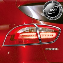 Молдинг задних фонарей K-585 (ХРОМ) - KIA All New Pride Hatchback (KYOUNG DONG)