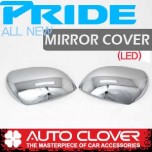 [AUTO CLOVER] KIA All New Pride (4Dr/5Dr) - Side Mirror Chrome Molding Set (C420) - LED Type