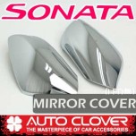 [AUTO CLOVER] Hyundai Sonata YF - Side Mirror Chrome Molding Set Non-LED (C432)