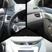 [KYOUNG DONG] Hyundai Avante MD - Interior Black Color Plating Chrome Molding Set (D-405)