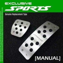 [DXSOAUTO] SsangYong Korando Sports (M/T) - Premium Sports Pedal Plate Set