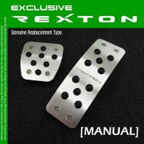 [DXSOAUTO] SsangYong Rexton W (M/T) - Premium Sports Pedal Plate Set