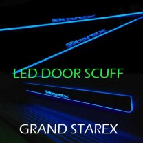 [MORRIS] Hyundai Grand Starex - LED Door Sill Scuff Plates Set
