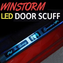 Накладки на пороги LED (ХРОМ) Luxury Generation - GM-Daewoo Winstorm (ARTX)