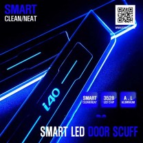 Накладки на пороги Smart LED - Hyundai i40 (DXSOAUTO)