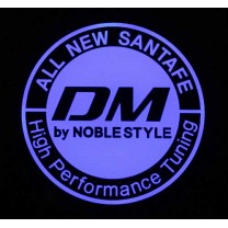 [NOBLE STYLE] Hyundai Santa Fe DM - LED C-Pillar Plate Set
