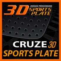 [DXSOAUTO] Chevrolet Cruze - 3D Sports Plate Circle Type Set