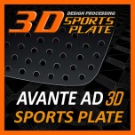 [DXSOAUTO] Hyundai Avante AD - 3D Sports Plate Circle Type Set