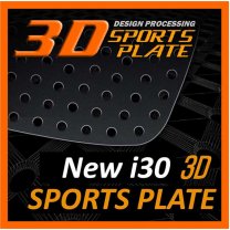 [DXSOAUTO] Hyundai New i30 - 3D Sports Plate Circle Type Set
