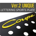 [DXSOAUTO] Hyundai Genesis Coupe - Lettering Sports Plate Set Ver.2 (C Pillar)