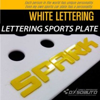 [DXSOAUTO] Chevrolet Spark - Lettering Sports Plate Ver.3 WHITE