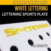 [DXSOAUTO] KIA Sportage R - Lettering Sports Plate Ver.3 WHITE