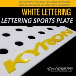 [DXSOAUTO] SsangYong Kyron - Lettering Sports Plate Ver.3 WHITE