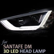 [AUTO LAMP] Hyundai Santa Fe DM - 3D LED Style (HY106-V1) Headlights Set