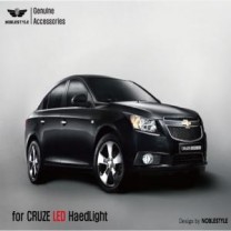 Передняя оптика "Ангельские глазки" - Chevrolet Cruze (NOBLE STYLE)