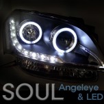 Передняя оптика LED Angel Eye - KIA Soul (AUTO LAMP)
