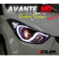 [AUTO LAMP] Hyundai Avante MD - MOBIS Line Custom LED Headlights Ver.3