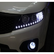LED-модули ресничек фар L & C Block - KIA Sorento R (LED & CAR)
