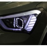LED-кольца "ангельские глазки"+модули передних поворотов LC - Hyundai Santa Fe DM (LED & CAR)